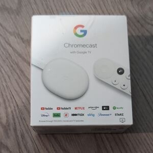 NWT Google Chromecast with Google TV 4K